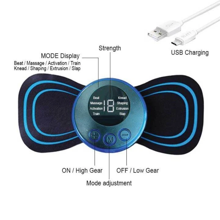 Portable Mini Electric Massager with 8 Modes and 19 Levels image 6