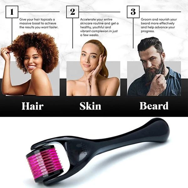 0.5 mm Derma Roller Micro Needle for Hair, Beard Growth and Facial Skin Therapy, 540 Needles, By Mart Two image 5