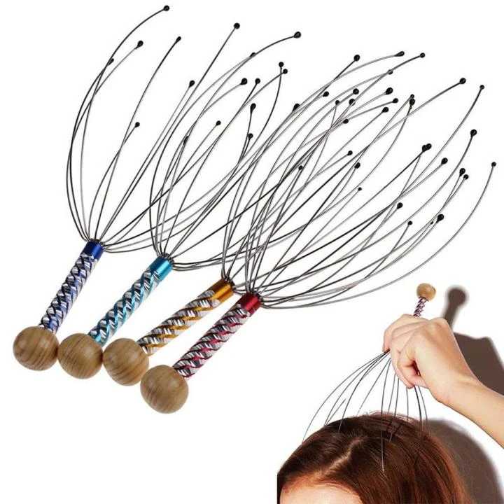 Octopus Head Massager Metal Scalp and Body Massager 22cm image 2