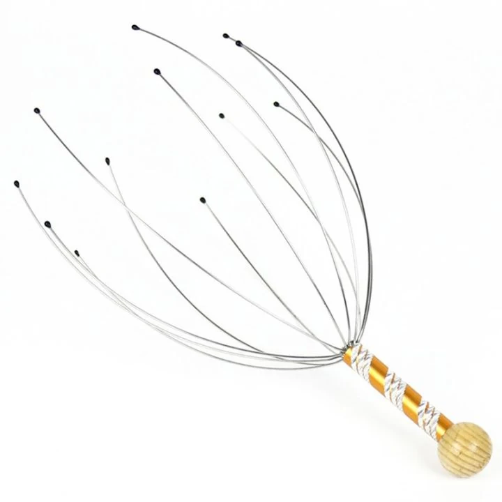 Octopus Head Massager Metal Scalp and Body Massager 22cm image 7
