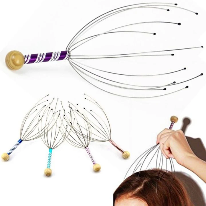 Octopus Head Massager Metal Scalp and Body Massager 22cm image 5