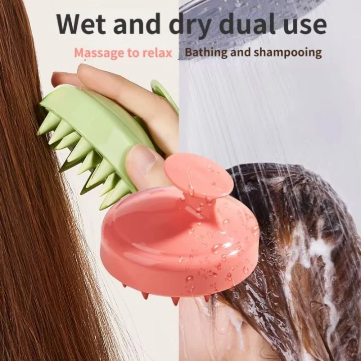 High Quality Silicone Shampoo Brush for Scalp Massage and Hair Care 1 Piece image 3