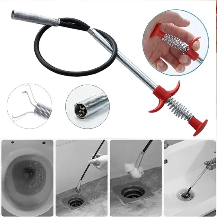 Drain Opener Snake Cleaning Tool 90cm 1 Piece
