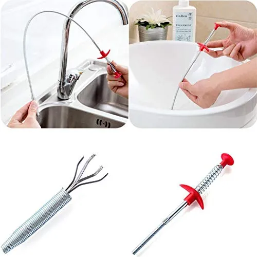 Drain Opener Snake Cleaning Tool 90cm 1 Piece image 3