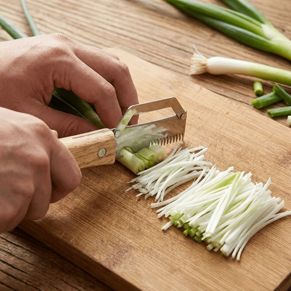 Durable Stainless Steel 3 in 1 Kitchen Peeler with Wooden Handle image 3