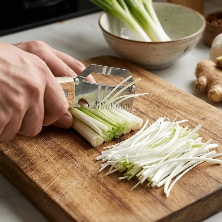 Durable Stainless Steel 3 in 1 Kitchen Peeler with Wooden Handle image 6