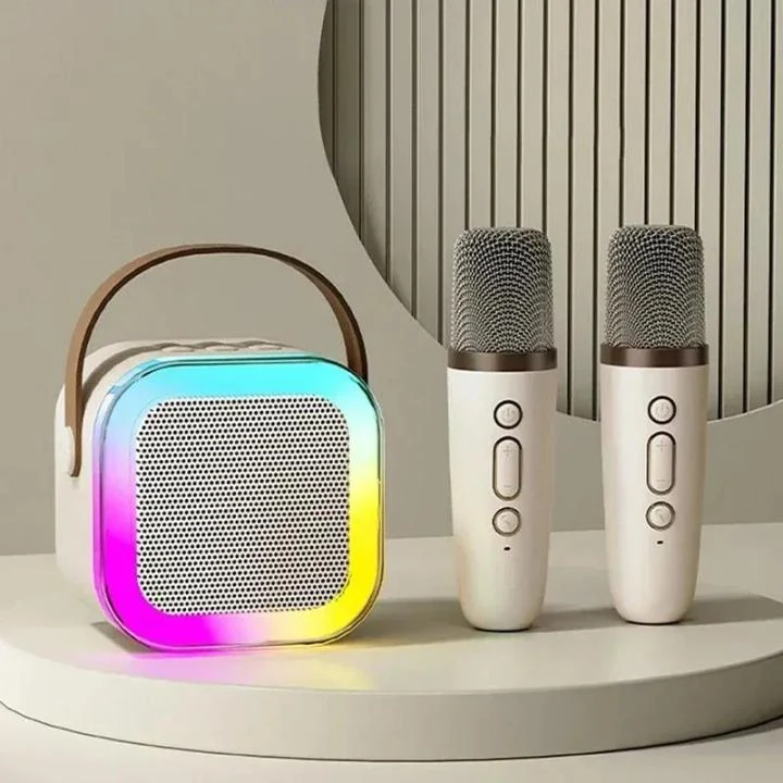 Bluetooth K12 Portable Karaoke Speaker with Wireless Microphone
