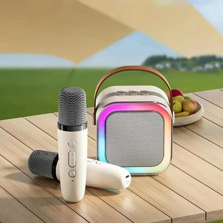 Bluetooth K12 Portable Karaoke Speaker with Wireless Microphone image 3