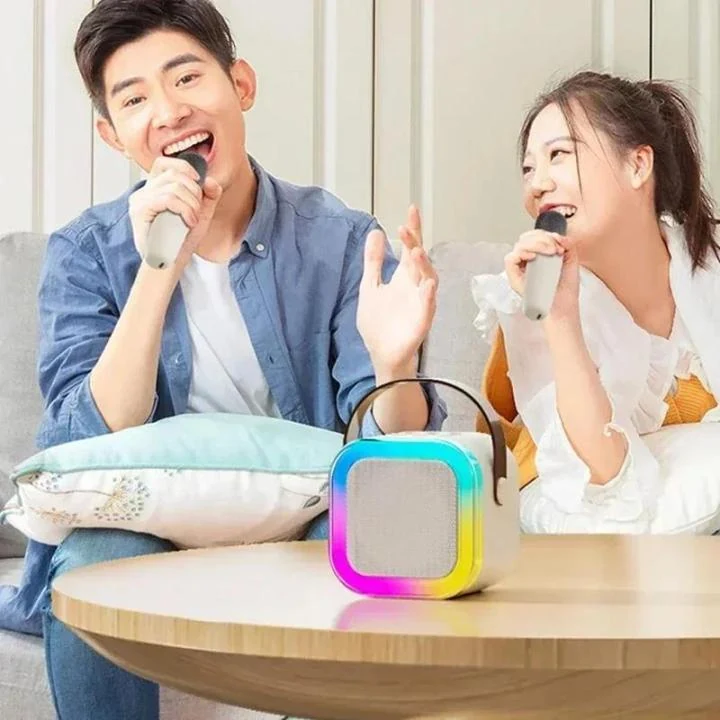 Bluetooth K12 Portable Karaoke Speaker with Wireless Microphone image 4