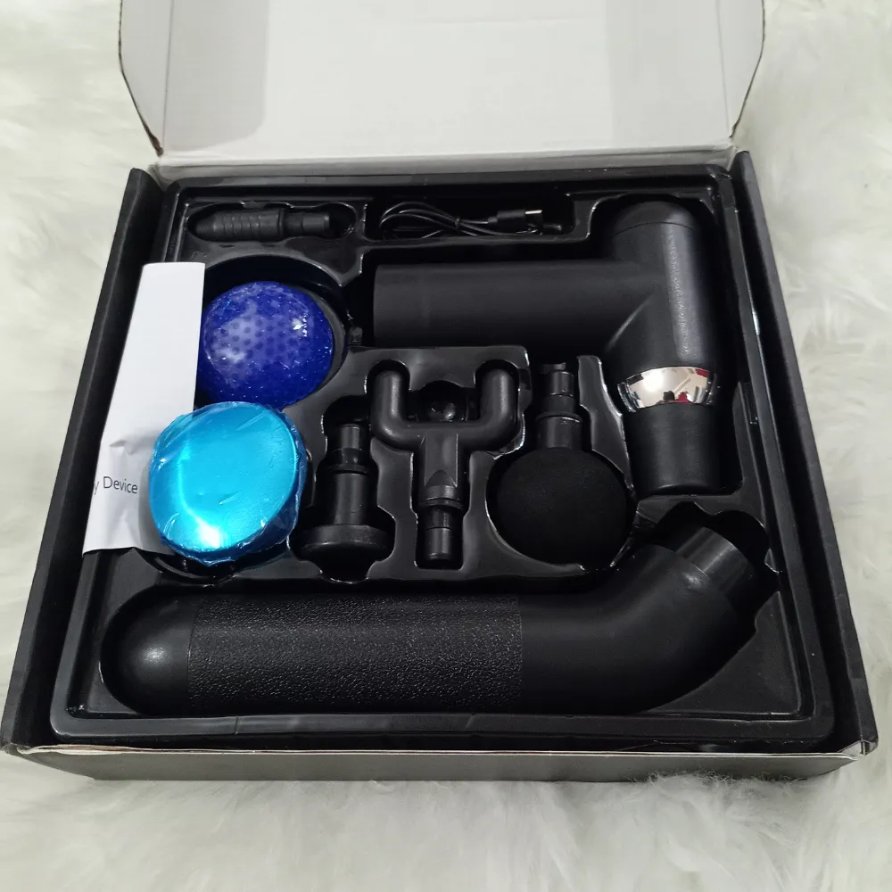 Hot & Cold Compress Massage Gun with Extended Long Handle (6 Professional Heads) image 2