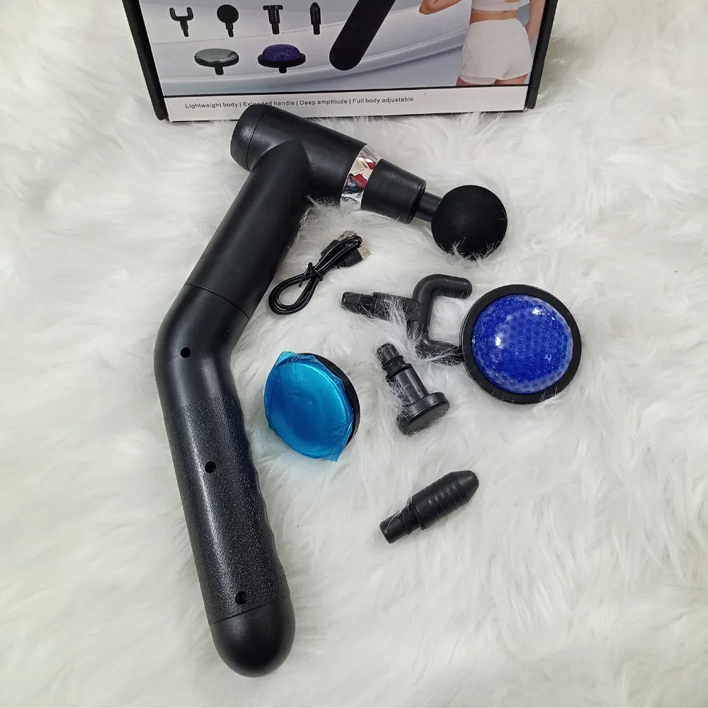 Hot & Cold Compress Massage Gun with Extended Long Handle (6 Professional Heads) image 3