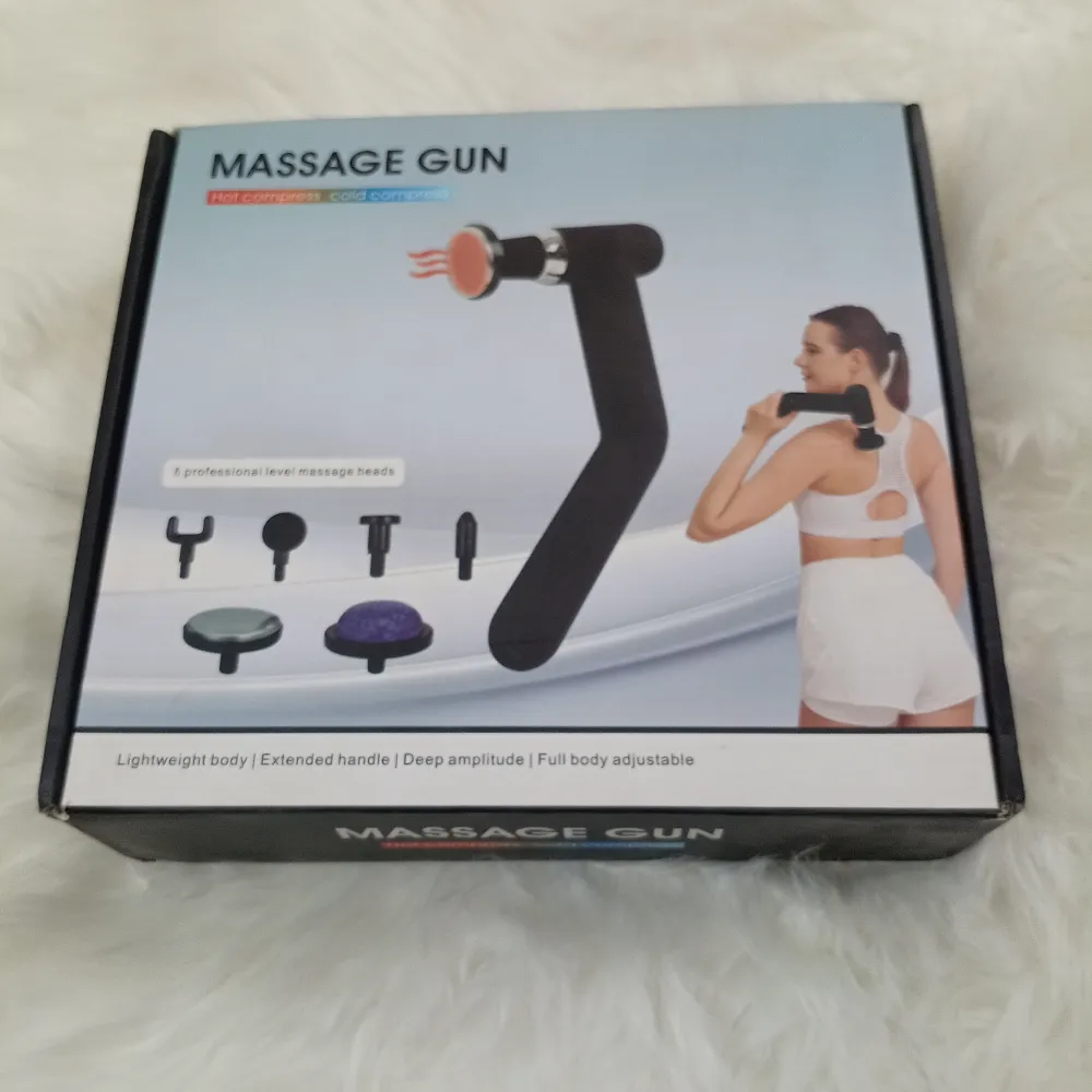 Hot & Cold Compress Massage Gun with Extended Long Handle (6 Professional Heads) image 4