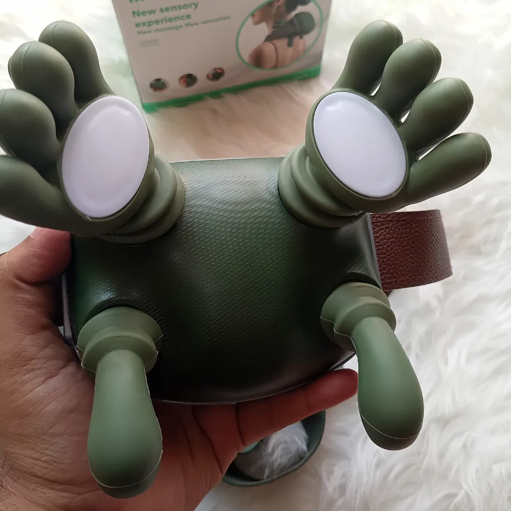 Bionic Heated Massager, Portable Wireless Shiatsu Neck and Back Massager