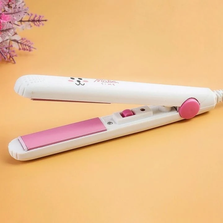 Professional Ceramic Hair Straightener Flat Iron 1 Inch Mini Travel Size Fast Heating image 4