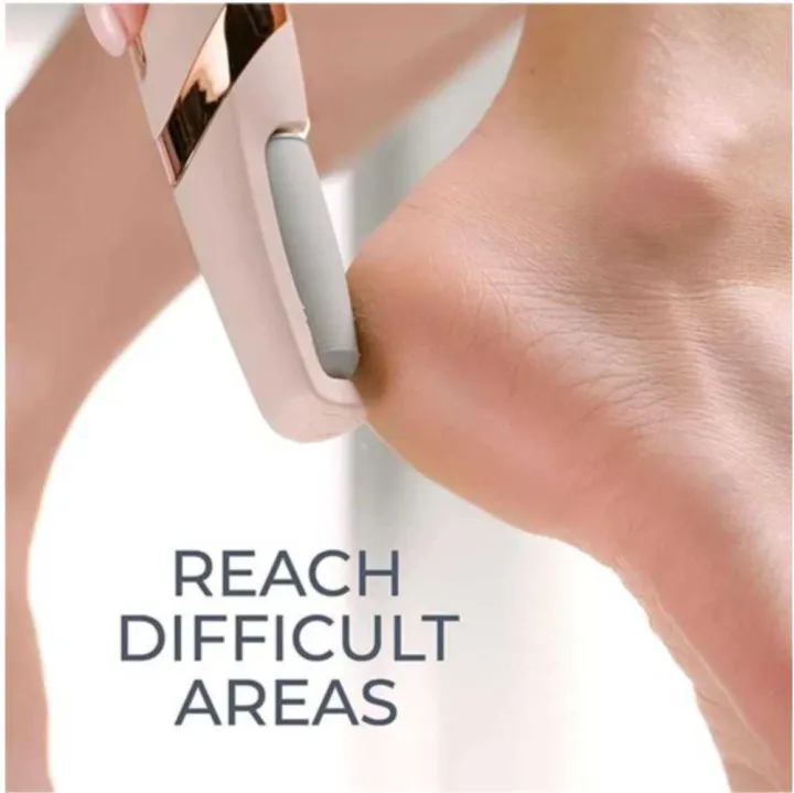 Pretty Gril Flawless Pedi Electronic Pedicure Tool with Two Roller Heads and Charging Cable image 4